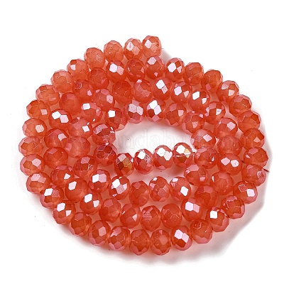 Запекание гальванических нитей стеклянных бусин DGLA-A039-J6MM-B01-1