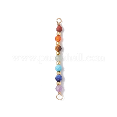 Подвески-коннекторы из натуральной красной яшмы PALLOY-JF04565-01-1