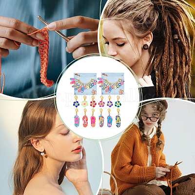 Летняя тема: цветок плюмерии и шлепанцы HJEW-AB00407-1