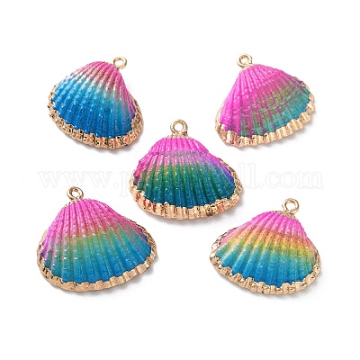 Подвески из морской оболочки SSHEL-B002-07G-05-1