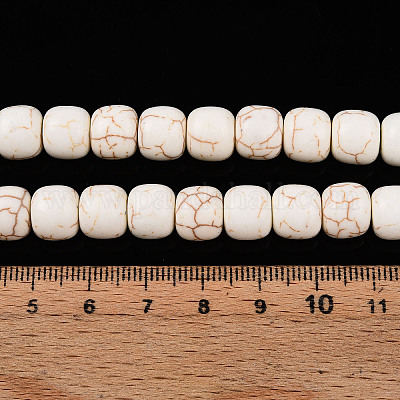 Окрашенные синтетические нити бусин из говлита TURQ-T004-11-1