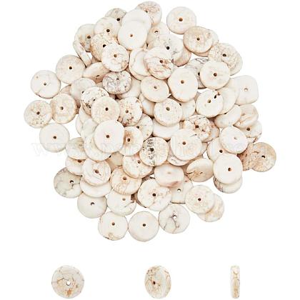 AHANDMAKER Creamy White Natural Turquoise Beads G-GA0001-15-1