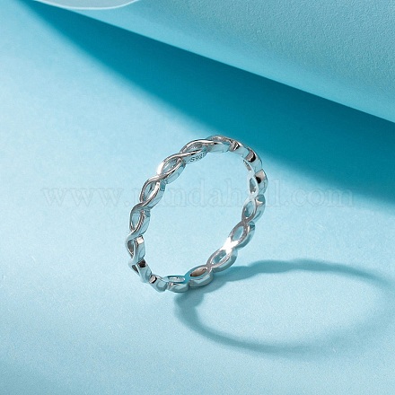 925 anello da dito in argento sterling rodiato RJEW-C064-05D-P-1