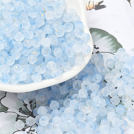 Матовые стеклянные бусины FGLA-D300-01K-1