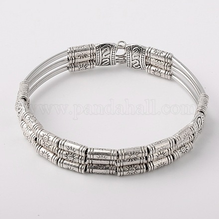 Style tibétain bracelets en argent antique BJEW-JB01657-1