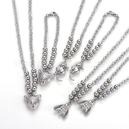 Kits de bijoux en 304 acier inoxydable SJEW-O097-01P-1