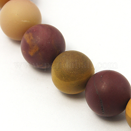 Perline Mookaite naturale fili G-I004-10mm-01-1