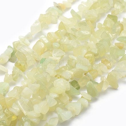 Chapelets de perles en jade naturelle nouvelle G-P332-17-1