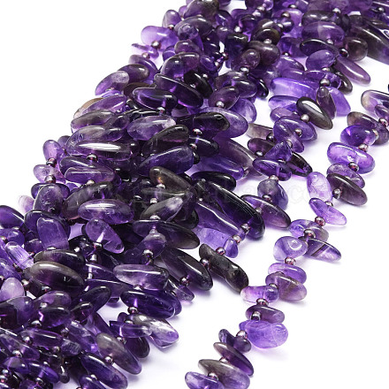 Natural Amethyst Beads Strands G-E569-O07-1
