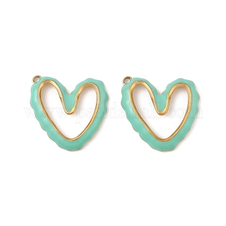 Подвески из нержавеющей стали 304 с эмалью STAS-P380-08G-02-1