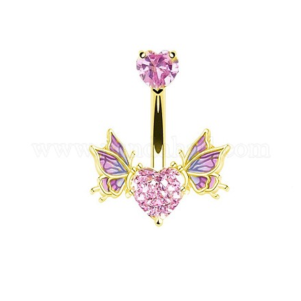 Anelli per capezzoli in ottone con strass&nbsp;WG50E44-19-1
