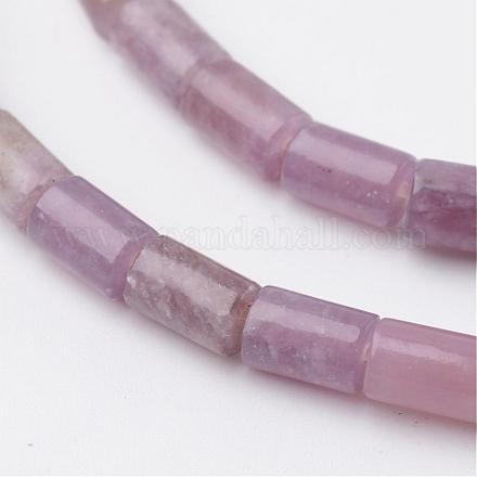 Dyed Column Natural Pink Tourmaline Beads Strands G-K089-A-07-1