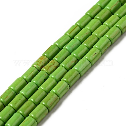 Chapelets de perles en turquoise synthétique X-TURQ-G120-4x6mm-08-1