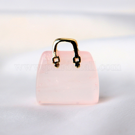 Decorazioni per l'esposizione di borse in quarzo rosa naturale G-PW0007-073B-1