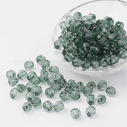 Perles en acrylique transparente DB8mmC-34-1