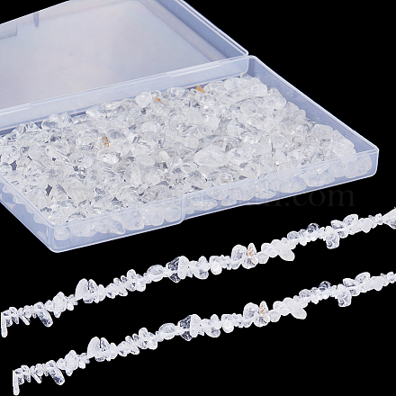 Sunnyclue 2 hilos de perlas de chip de cristal de cuarzo natural hilos G-SC0002-49-1