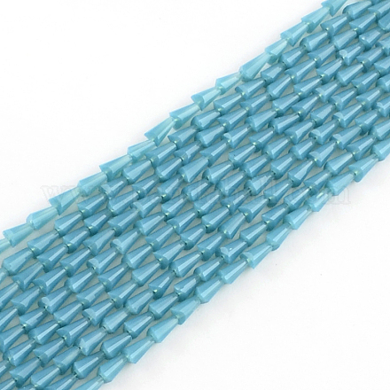 Opaque Solid Color Glass Bead Strands GLAA-R161-43-1