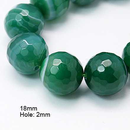 Natural Agate Beads Strands G-H1593-18mm-4-1