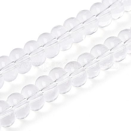Прозрачные стеклянные бусины GLAA-ZX008-8mm-19A-1
