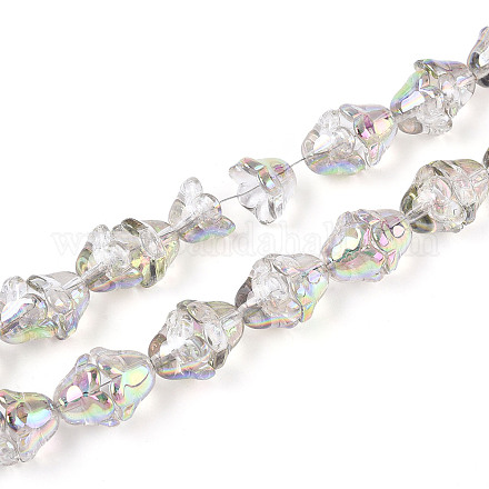 Гальванизируйте прозрачное стекло бисер нитей EGLA-N020-03H-1