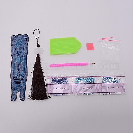 DIY Bookmark Diamond Painting Kits For Kids DIY-TAC0008-03-1