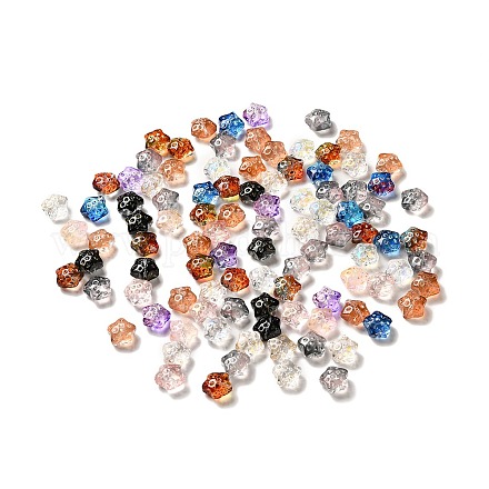 Perles en verre transparentes GLAA-O023-01-1