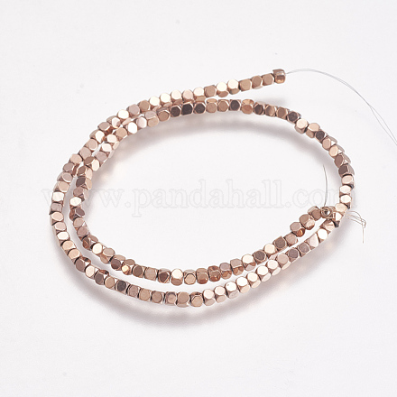 Electroplate Non-magnetic Synthetic Hematite Beads Strands G-K239-14A-1