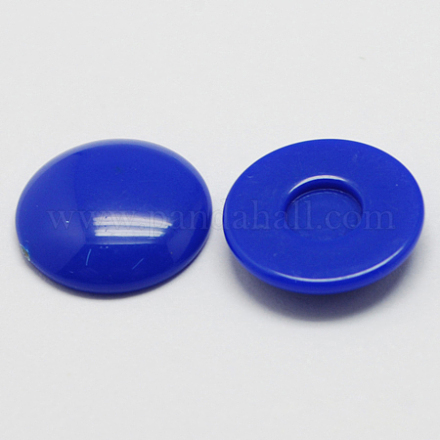 Solid Colour Dome Acrylic Cabochons SACR-S149-18mm-11-1