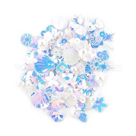 Perles de paillette en plastique DIY-P025-05B-1