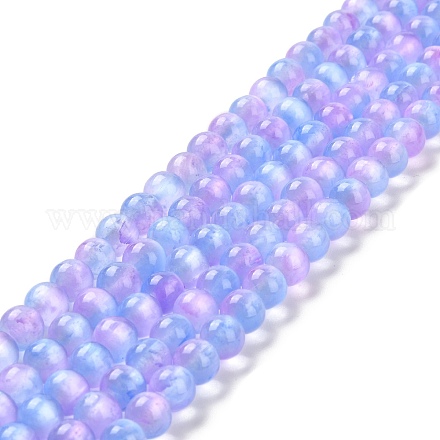 Brins de perles de sélénite naturelles G-P493-01N-1