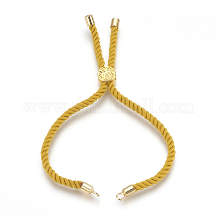 Fabrication de bracelet en corde de coton KK-F758-03I-G-1