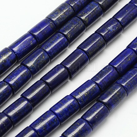 Dyed Natural Lapis Lazuli Column Bead Strands G-M239-53-1