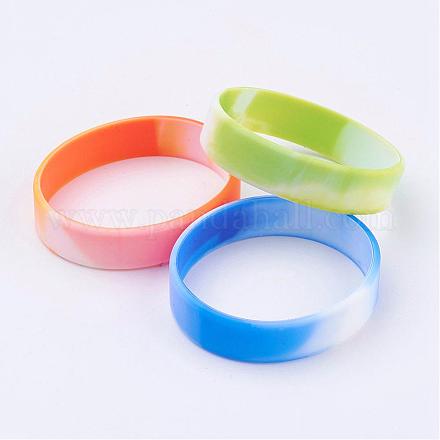 Rubber Wristbands Cord Bracelets BJEW-XCP0000-01A-1