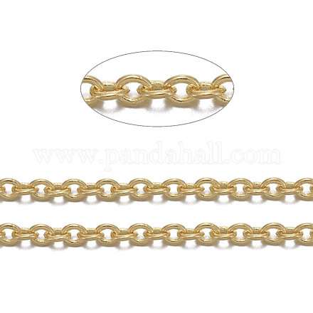 Brass Cable Chains X-CHC-034Y-G-NF-1