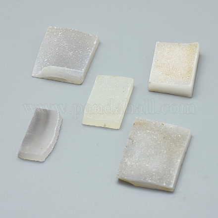 Cabujones de cristal de cuarzo druzy natural G-L533-36-1