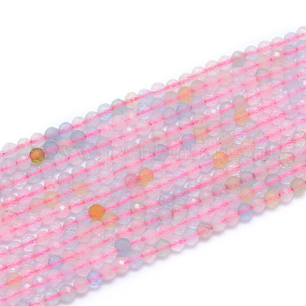 Chapelets de perles en morganite naturelle X-G-G823-20-2mm-1