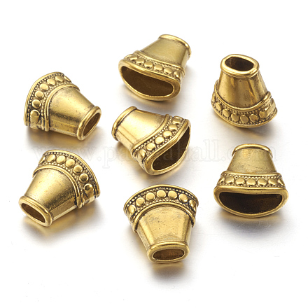 Tibetischen Stil Perle Kegel TIBEB-A124175-AG-FF-1