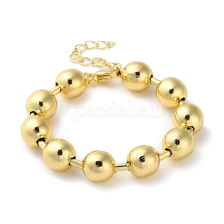 Rack Plating Brass Ball Chain Bracelets BJEW-G676-01E-G-1