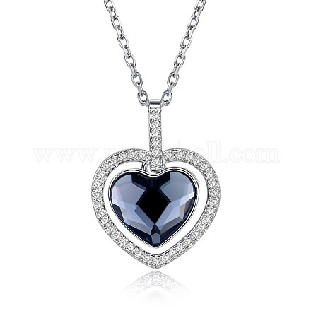 925 Sterling Silver Pendant Necklaces NJEW-BB30709-1
