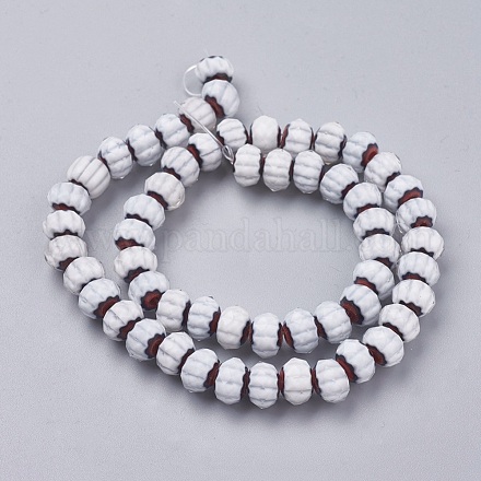 Chapelets de perles vernissées manuelles LAMP-F014-E01-A-1