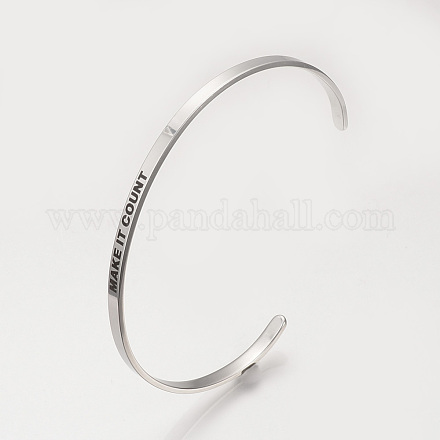 201 braccialetti bracciale in acciaio inox BJEW-Q685-06-1