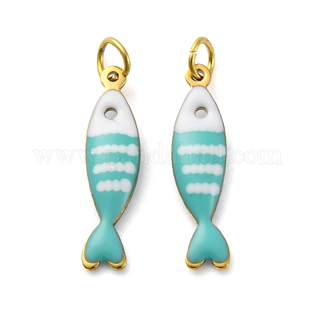 Подвески из нержавеющей стали 304 с эмалью STAS-E550-40G-02-1