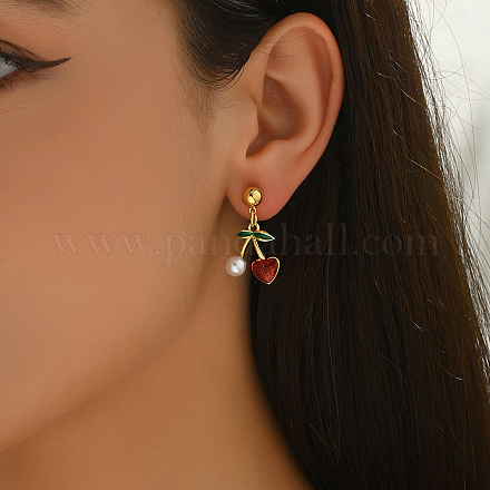 Латунные болтающиеся серьги JI9518-3-1