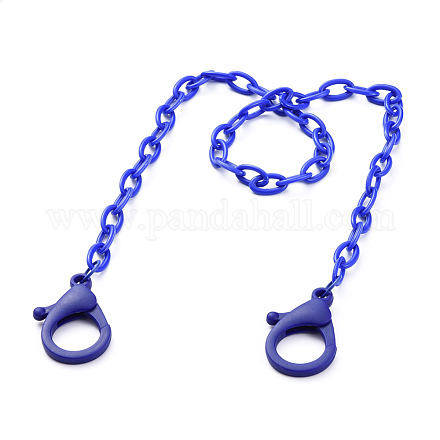 Personalized ABS Plastic Cable Chain Necklaces X-NJEW-JN02850-05-1