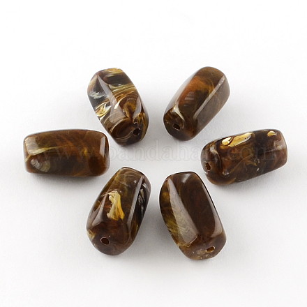 Column Imitation Gemstone Acrylic Beads OACR-R028B-05-1
