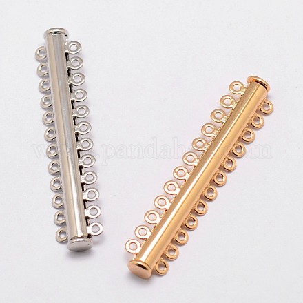 Alloy Magnetic Slide Lock Clasps PALLOY-P103-11-1