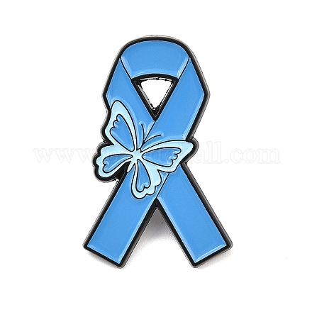 Информационная лента с эмалированными значками в виде бабочки JEWB-C048-03A-EB-1