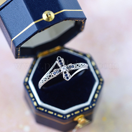 925 перстень из стерлингового серебра с паве из кубических цирконий FS-WGCB4BE-04-1