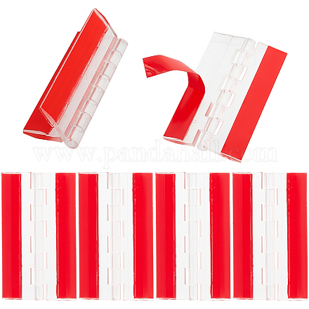 AHANDMAKER 6 Pcs Self Adhesive Acrylic Hinges FIND-WH0096-28D-1