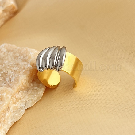 Кольца-манжеты из нержавеющей стали 304 RJEW-K258-08GP-06-1